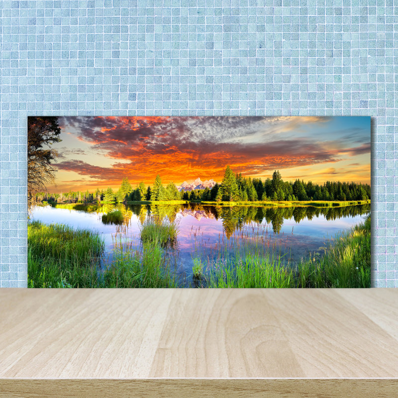 Giasa 50cm W x 100cm L Glass Peel and Stick Panel