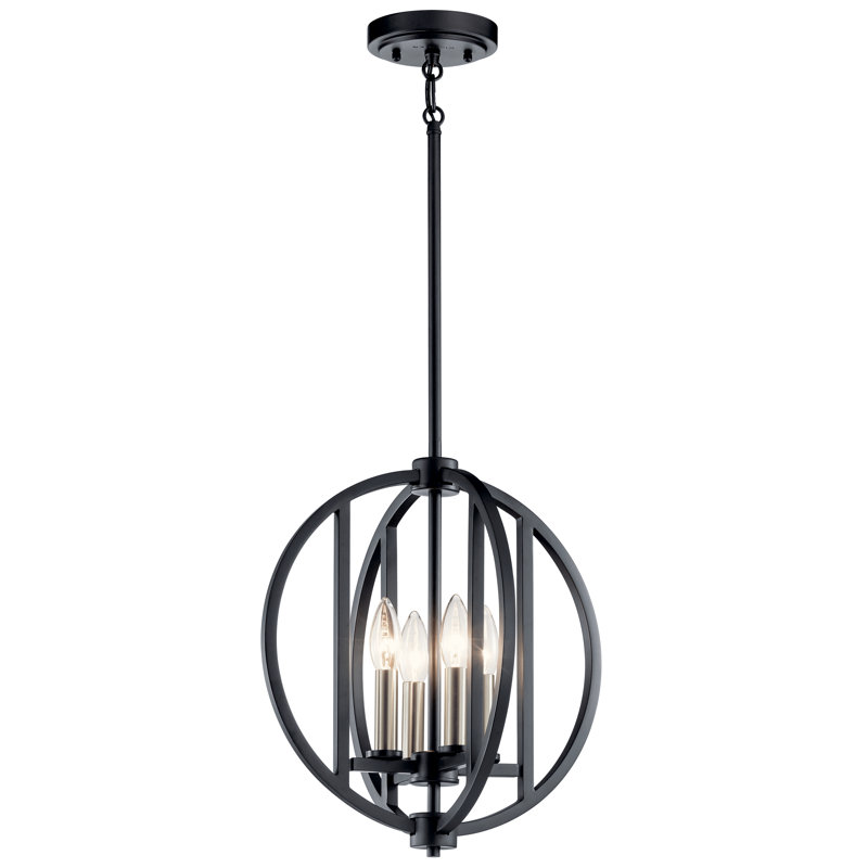 Lustre géométrique unique à 1 lumière , H 15,75 po x l 14 po x P 14 po
