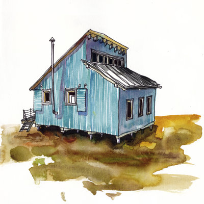 " Rad Cabin VI " by Paul McCreery Painting Print