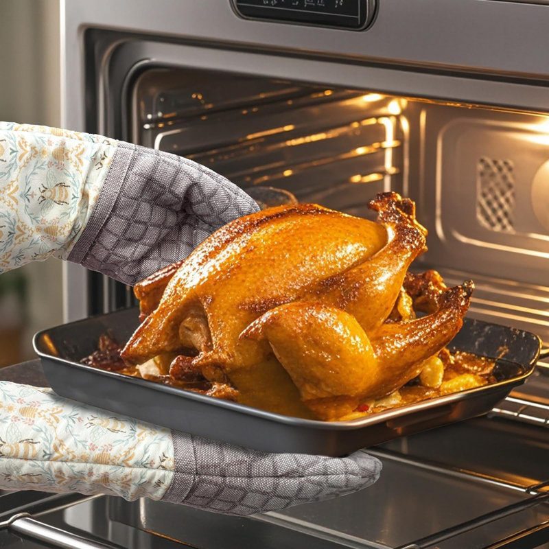 Gants de cuisson en silicone, Khaki