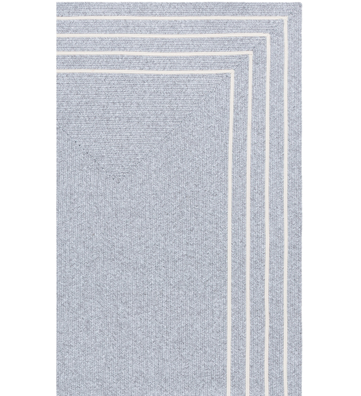 Braided Hand Woven Performance Machine Washable Solid Color Rug, Rectangle 6' x 9'
