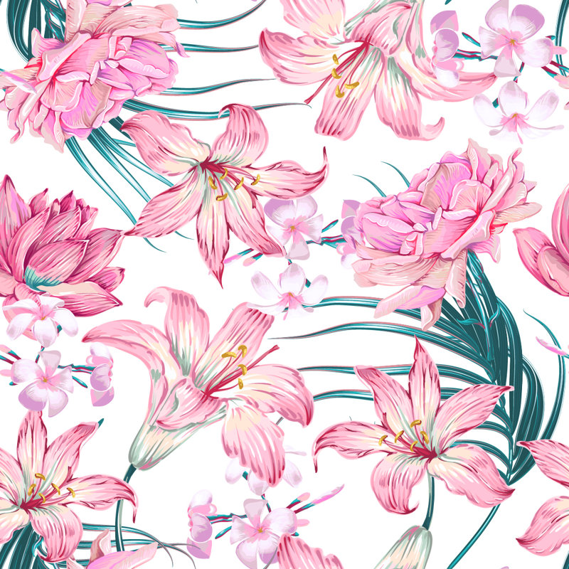 Bahe Pre-Pasted Vinyl Floral