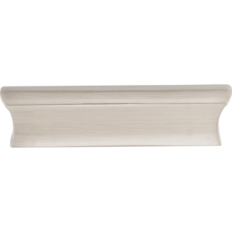 Glacier Finger pull, Brushed Satin Nickel, 3" Center to Center