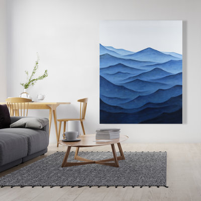Toile «Dark Calm Ocean Waves» | Décoration de chambre blanche