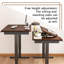 Bureau 70,87 "en bois massif brun réglable électriquement-1702013522
