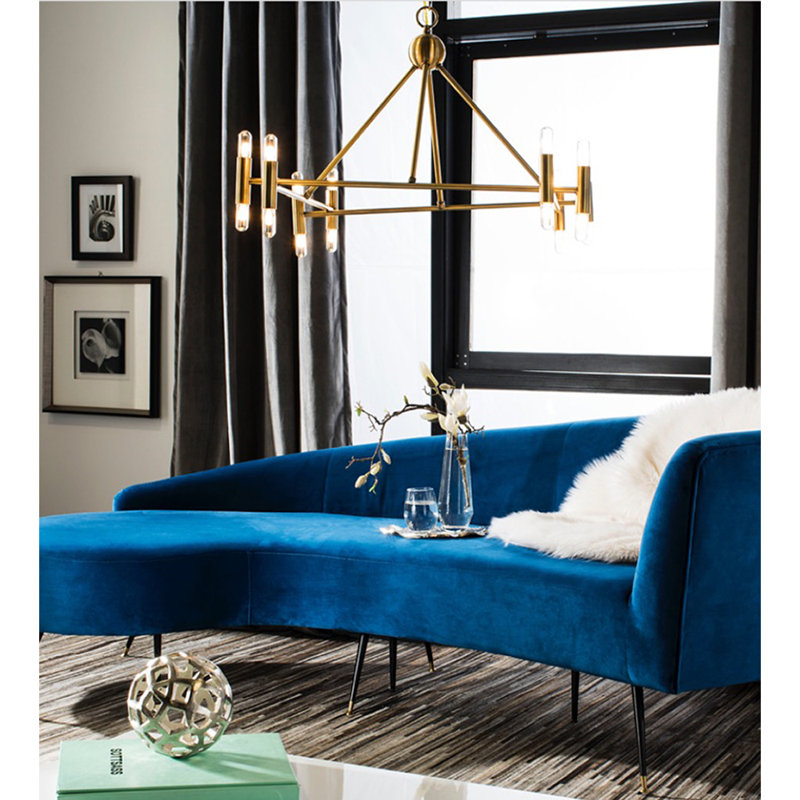 Lustre géométrique 16 lumières façon bougie