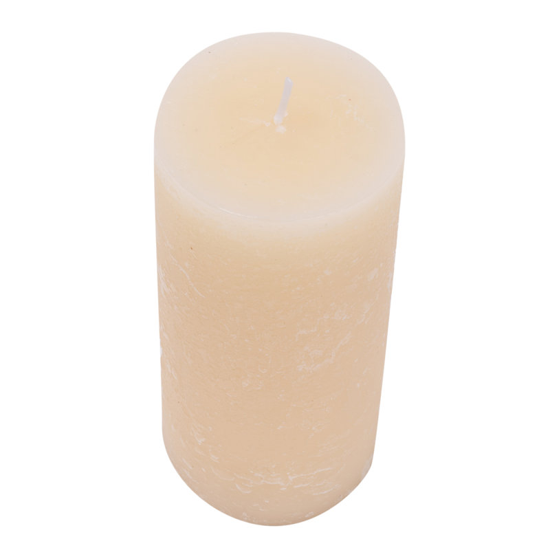 Bougie pilier parfumée 6 pièces, Vanille, Ivoire
