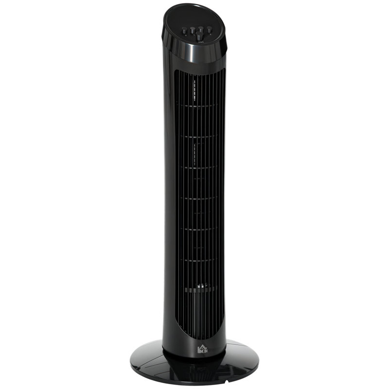 Halie 75Cm Oscillating Tower Fan, Black