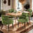22' Wide Modern Upholstered Dining Chairs With Arm-825162614