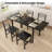 5 Piece Extendable Dining Set, 47”- 63” Extendable Dining Table With 4 Chairs, Kitchen Table Set With Mdf Wood Board And Metal Frame, For Small Space, Black-185200488