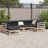 One Allium Way® 6 Piece Patio Sofa Set With Cushions Solid Wood Pine