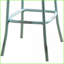 Tabouret réglable pivotant à 360 ° avec gris Finition chromée | Moderne | Métal