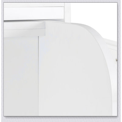 Lit simple extra-long blanc