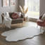 Tapis blanc en fausse fourrure Modena-2015064430