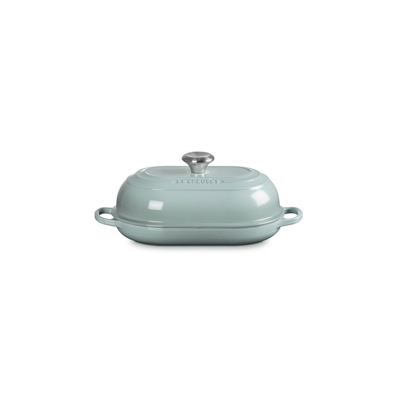 Le Creuset Signature Cast Iron Oval Bread Oven, 11.5 In., Sea Salt