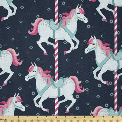 Deantoine Carousel Horses Playthings Multi-Purpose Fabric