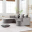Canapé modulaire modulaire avec méridienne en L, canapé-lit modulaire Cloud avec assise profonde, canapés à compression en éponge sans assemblage requis-118352222