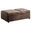 Banc à plateau relevable moderne avec lit escamotable et pochette de rangement - Bois de velours brun-1590461774
