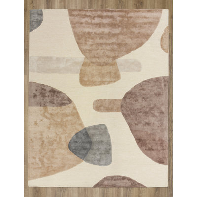 Hand Tufted Wool/Tencel Area Rug