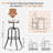 Laxton Adjustable Height Counter Stools for Kitchen Island with Metal Frame-420687948