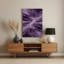 Abstrait paysage, art mural mauve en métal 66-1104857466