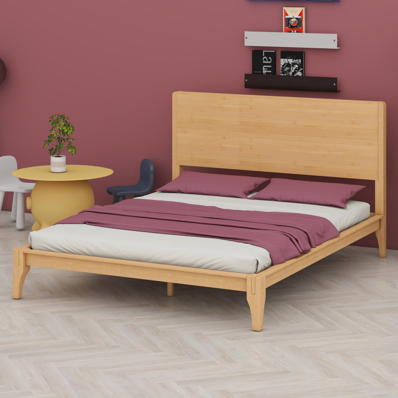 Wood Platform Bed, Natural