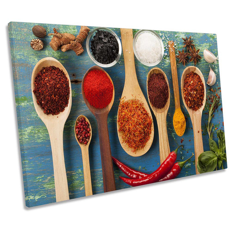 Wooden Spoons Kitchen - Wrapped Canvas Print, 50.8cm H x 76.2cm W x 2cm D