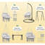 Chaise suspendue, balancelle hamac