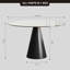35-Inch Round Glass Dining Table-1199231355