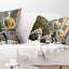 Magnifique rangée de statues de Bouddha - coussin à imprimé paysage-1711610506-1711610510