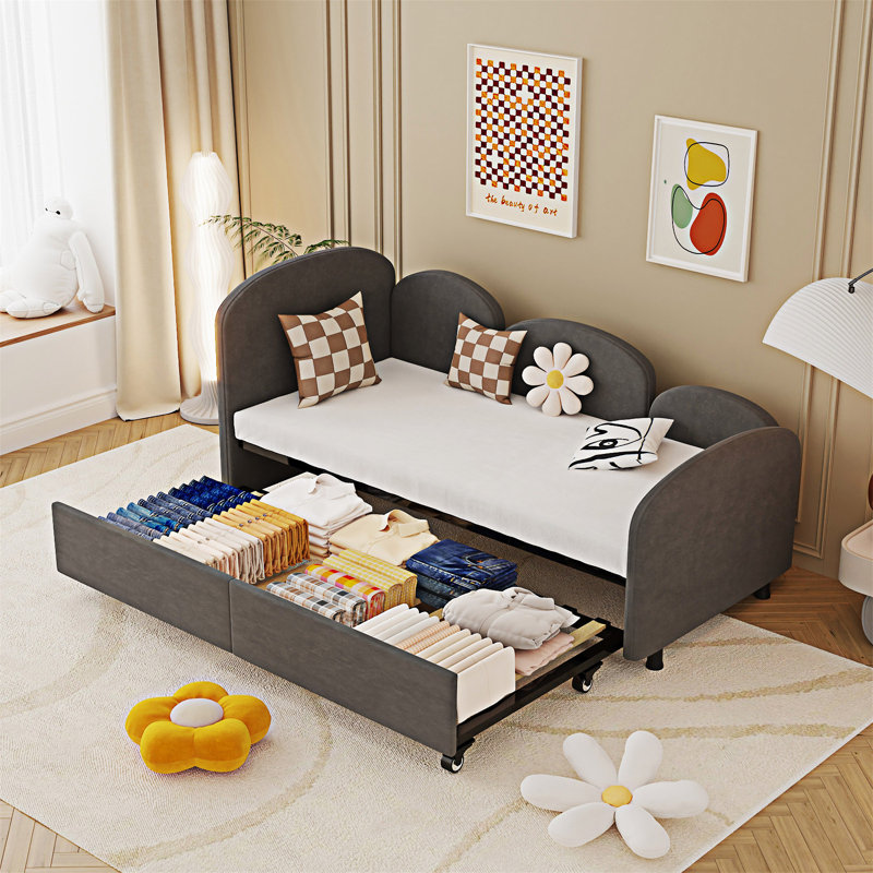 Upholstered Daybed With An Another Bed Frame