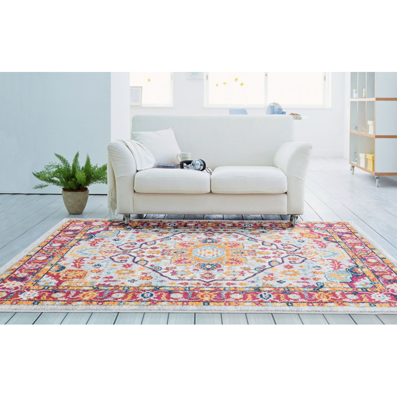 Tapis brun à bordure Clément, Rectangle 1 pi 10 po x 3 pi