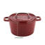 Cocotte en fonte antiadhésive ronde avec couvercle