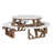 White Top/Antique Mahogany Base selected