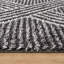 Tapis à poils longs à motif géométrique abstrait gris anthracite foncé - velours moyen, durable et élégant-1278771413
