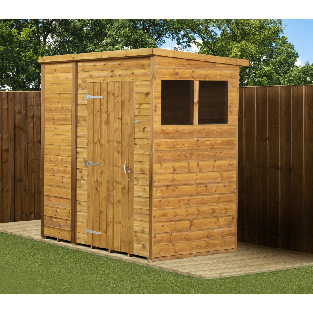 Modular Pent Garden Shed  6X4 With Windows