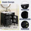 Meuble-lavabo de salle de bain 30 po avec lavabo supérieur, meuble-lavabo moderne avec 2 tiroirs et tiroir basculant, meuble-lavabo simple-1957973084