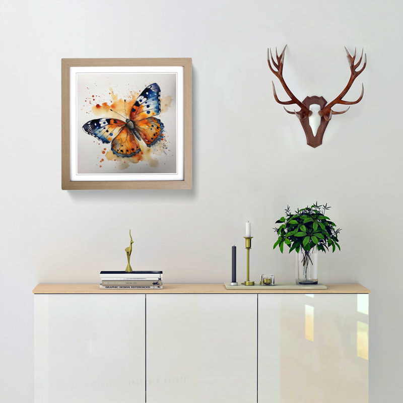 Single Picture Frame Print on Wood, Oak