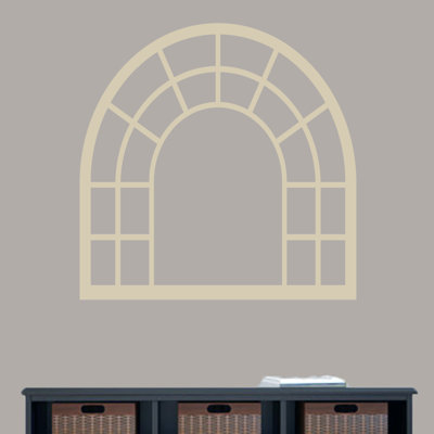Décalcomanie murale cadre de fenêtre arched