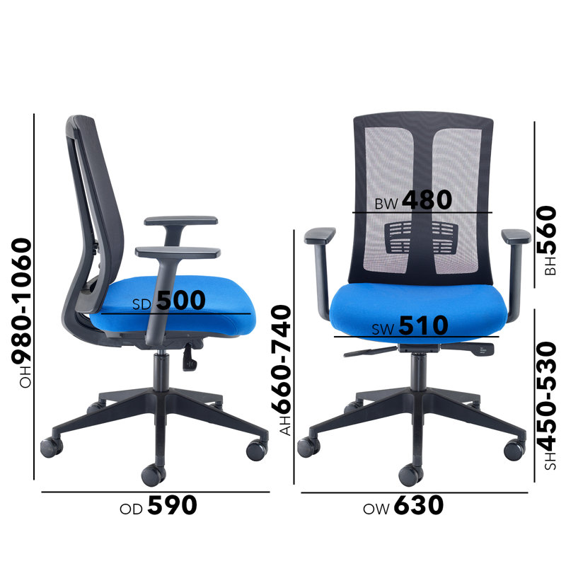 Mesh Back Operator Chair