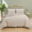 Adult Bedroom Three-Piece Bedding Set, Queen Size, Oatmeal-Colored Ruffled Duvet Cover, Suitable For All Seasons.-123049370