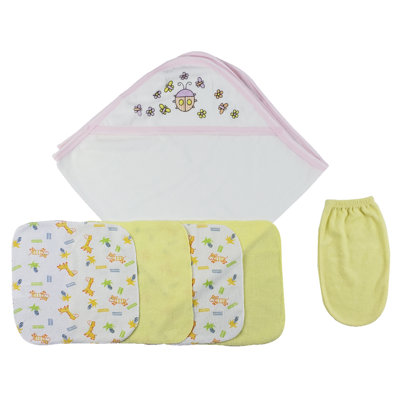 Ensemble de serviettes débarbouillettes 6 pièces 100% coton
