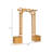 Aubreyelle 433.07cm W x 106.68cm D Solid Wood Arbour in Natural