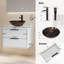 Ensemble de meuble-lavabo mural simple 24 po avec lavabo vasque Sharee Sharee-786242952