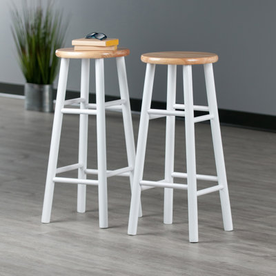 Tabouret de bar et de comptoir en bois massif Lindsey