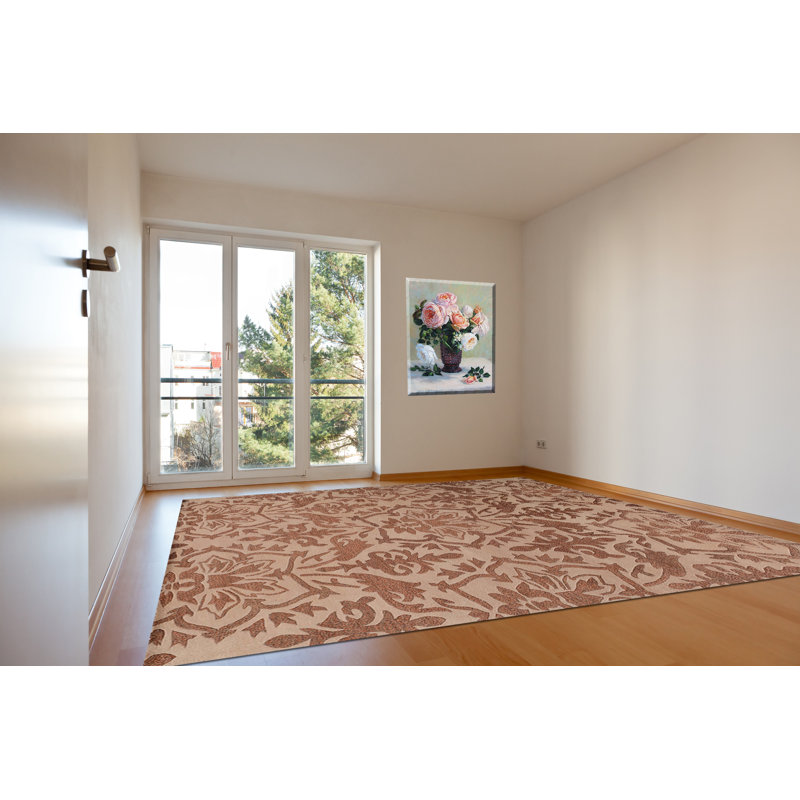 Acaia Wool Oriental Indoor Rug, Square 1'6"