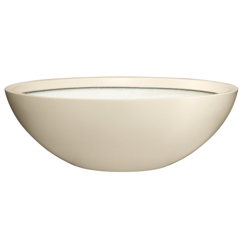 Aquita Handmade Pot Planter, 8" H x 24" W x 24" D, Tan