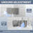 36'' W x 36'' D x 72'' H Frameless Square Shower Enclosure