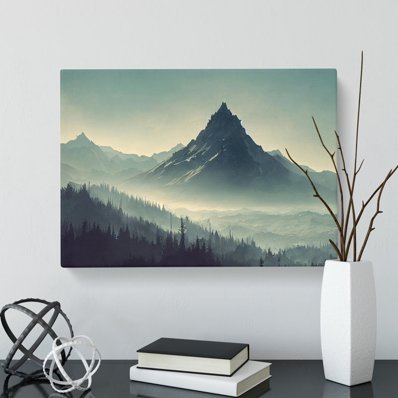 Excellent Winter Mountains - Wrapped Canvas, 35cm H x 50cm W x 3cm D