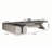 110.24"Gray Manufactured Wood L-Shaped Office Desk-72679632